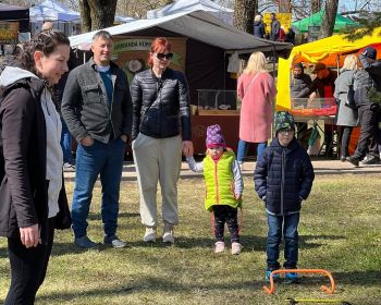 Sportiskās aktivitātes Lieldienās Kena parkā, 17.04.2022.