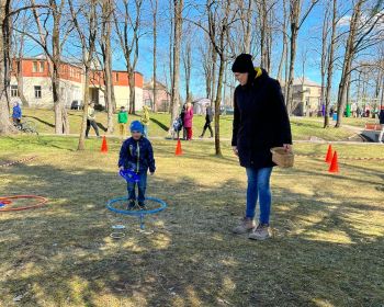 Sportiskās aktivitātes Lieldienās Kena parkā, 17.04.2022.