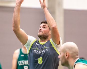Jēkabpils novada atklātā čempionāta basketbolā pirmās spēles, 9.02.2025.