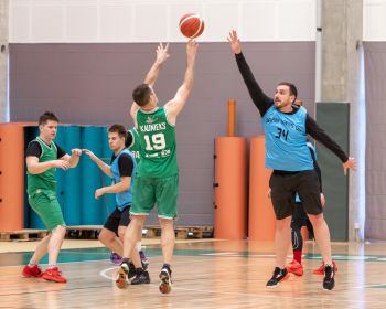 Jēkabpils novada atklātā čempionāta basketbolā pirmās spēles, 9.02.2025.