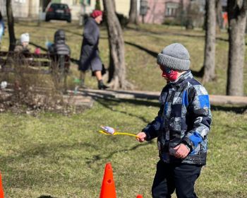 Sportiskās aktivitātes Lieldienās Kena parkā, 17.04.2022.