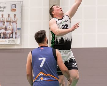 Jēkabpils novada atklātā čempionāta basketbolā pirmās spēles, 9.02.2025.