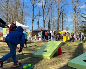 Sportiskās aktivitātes Lieldienās Kena parkā, 17.04.2022.