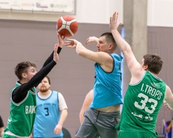Jēkabpils novada atklātā čempionāta basketbolā pirmās spēles, 9.02.2025.