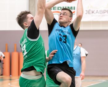 Jēkabpils novada atklātā čempionāta basketbolā pirmās spēles, 9.02.2025.