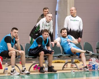 Jēkabpils novada atklātā čempionāta basketbolā pirmās spēles, 9.02.2025.