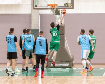 Jēkabpils novada atklātā čempionāta basketbolā pirmās spēles, 9.02.2025.