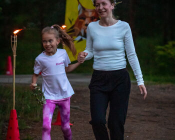 Saulgriežu skrējiens Jēkabpils Mežaparkā, 20.06.2025.