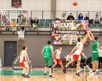 Jēkabpils novada atklātā čempionāta basketbolā pirmās spēles, 9.02.2025.