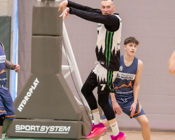Jēkabpils novada atklātā čempionāta basketbolā pirmās spēles, 9.02.2025.