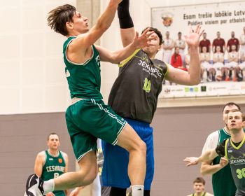 Jēkabpils novada atklātā čempionāta basketbolā pirmās spēles, 9.02.2025.