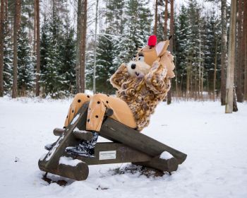 Lūsijas piedzīvojumi Jēkabpils Mežaparkā, 19.01.2021.