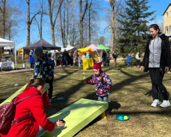 Sportiskās aktivitātes Lieldienās Kena parkā, 17.04.2022.
