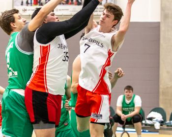 Jēkabpils novada atklātā čempionāta basketbolā pirmās spēles, 9.02.2025.