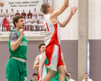 Jēkabpils novada atklātā čempionāta basketbolā pirmās spēles, 9.02.2025.