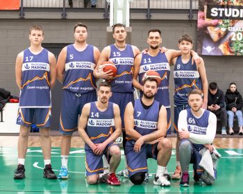 Jēkabpils novada atklātā čempionāta basketbolā pirmās spēles, 9.02.2025.