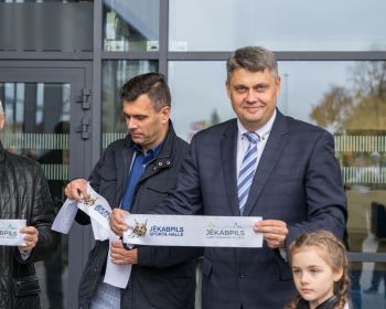 Jēkabpils sporta halles atklāšana, 15.10.2020.