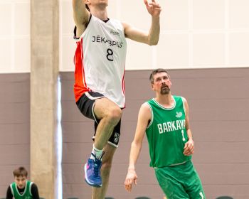 Jēkabpils novada atklātā čempionāta basketbolā pirmās spēles, 9.02.2025.