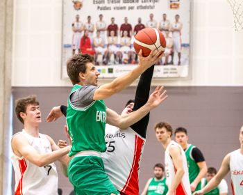 Jēkabpils novada atklātā čempionāta basketbolā pirmās spēles, 9.02.2025.