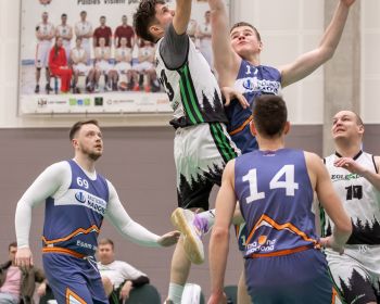 Jēkabpils novada atklātā čempionāta basketbolā pirmās spēles, 9.02.2025.