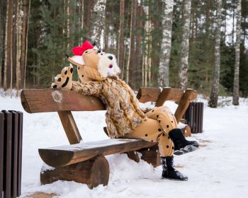 Lūsijas piedzīvojumi Jēkabpils Mežaparkā, 19.01.2021.