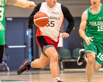 Jēkabpils novada atklātā čempionāta basketbolā pirmās spēles, 9.02.2025.