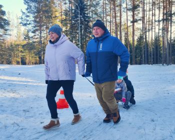 Ģimeņu sportiskais izaicinājums | Ziemas prieki Jēkabpils Mežaparkā, 9.02.2025.