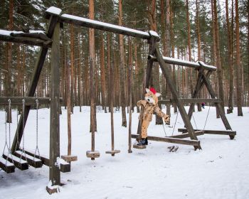 Lūsijas piedzīvojumi Jēkabpils Mežaparkā, 19.01.2021.