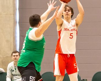 Jēkabpils novada atklātā čempionāta basketbolā pirmās spēles, 9.02.2025.