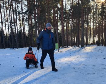 Ģimeņu sportiskais izaicinājums | Ziemas prieki Jēkabpils Mežaparkā, 9.02.2025.