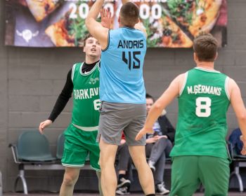 Jēkabpils novada atklātā čempionāta basketbolā pirmās spēles, 9.02.2025.