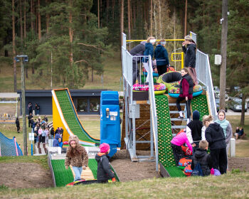 Atjaunotās kameršļūkšanas trases atklāšana, 22.04.2026.