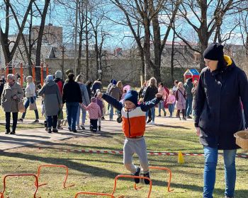 Sportiskās aktivitātes Lieldienās Kena parkā, 17.04.2022.