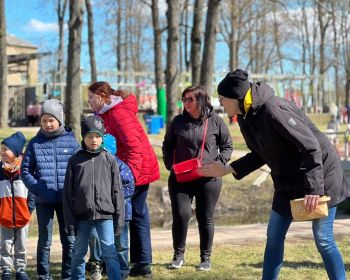 Sportiskās aktivitātes Lieldienās Kena parkā, 17.04.2022.