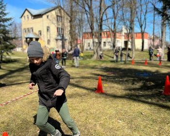 Sportiskās aktivitātes Lieldienās Kena parkā, 17.04.2022.