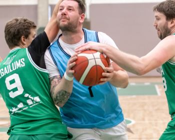 Jēkabpils novada atklātā čempionāta basketbolā pirmās spēles, 9.02.2025.