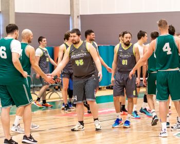 Jēkabpils novada atklātā čempionāta basketbolā pirmās spēles, 9.02.2025.
