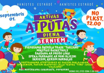 Aktīvās atpūtas diena bērniem Aknīstē