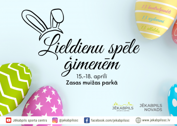 Lieldienu spēle ģimenēm Zasas muižas parkā