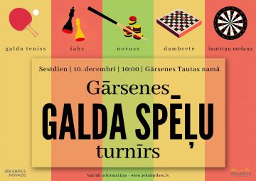Gārsenes galda spēļu turnīrs