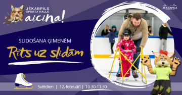 Ģimeņu slidošana “Rīts uz slidām”