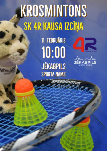 Sporta kluba 4R kausa izcīņa krosmintonā