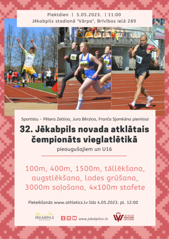 32. Jēkabpils novada atklātais čempionāts vieglatlētikā