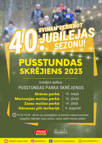 Pusstundas parka skrējiens | Zasas muižas parkā