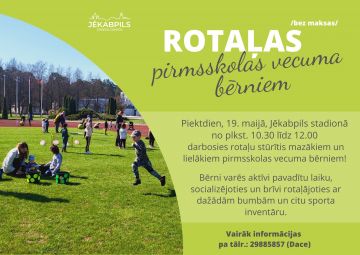 Rotaļas bērniem Jēkabpils stadionā