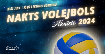 Nakts volejbols Aknīstē 2024