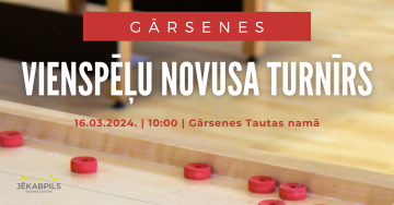 Gārsenes vienspēļu novusa turnīrs