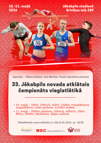 33. Jēkabpils novada atklātais čempionāts vieglatlētikā