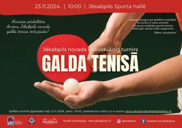 Jēkabpils novada individuālais turnīrs galda tenisā