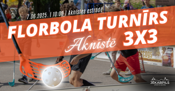 3x3 florbola turnīrs Aknīstē